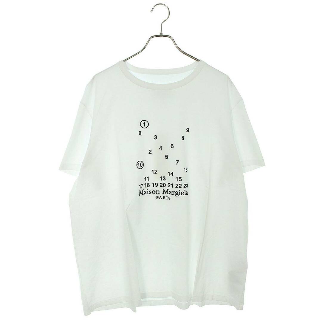 マルタンマルジェラ1  23SS  S50GC0684 カレンダー刺繍Tシャツ メンズ XXL