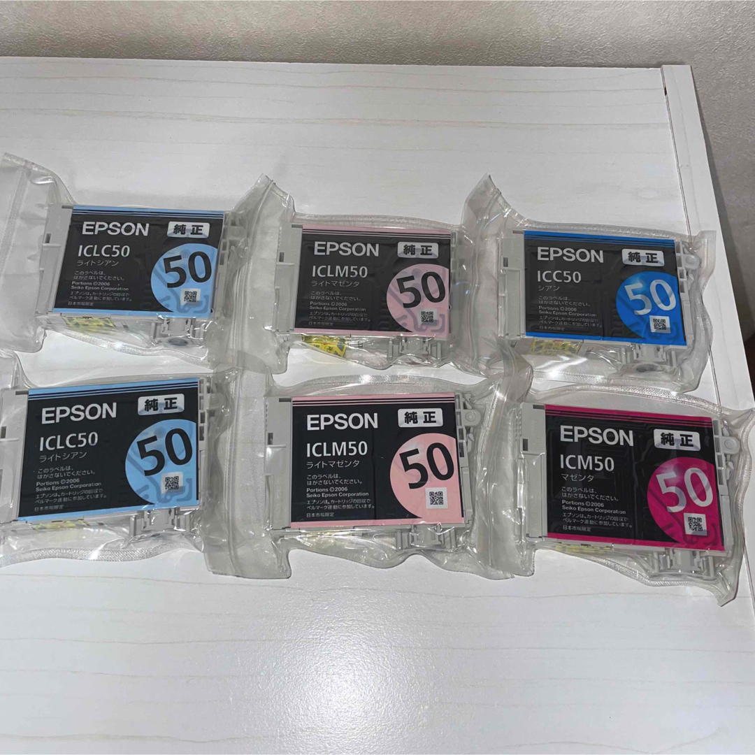 EPSON(エプソン)のEPSONインクカートリッジ IC6CL50 インテリア/住まい/日用品のオフィス用品(その他)の商品写真