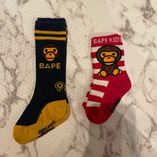 ベイプキッズ(BAPE KIDS)のBape Kids ソックス2足セット(靴下/タイツ)