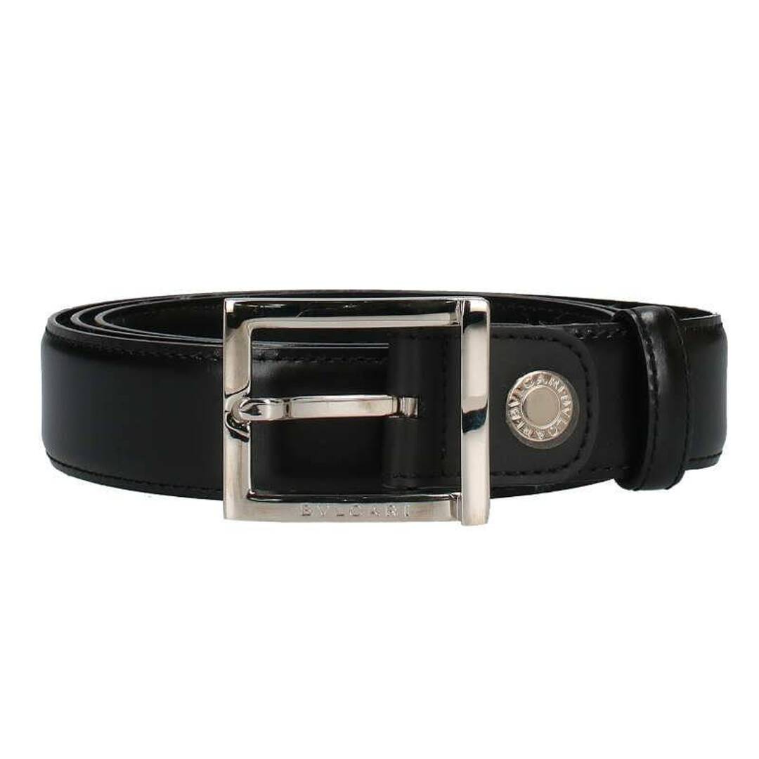 BVLGARI - ブルガリ スクエアバックルレザーベルト メンズ 110の通販