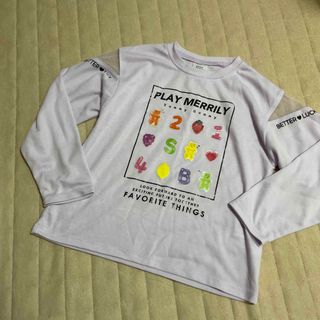 ニシマツヤ(西松屋)の肩切り替えチュール⭐️ロンT 140cm(Tシャツ/カットソー)