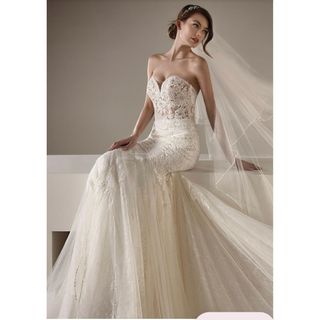 ヴェラウォン(Vera Wang)のPRONOVIAS プロノビアス ALISON マーメイド ウェディングドレス(ウェディングドレス)