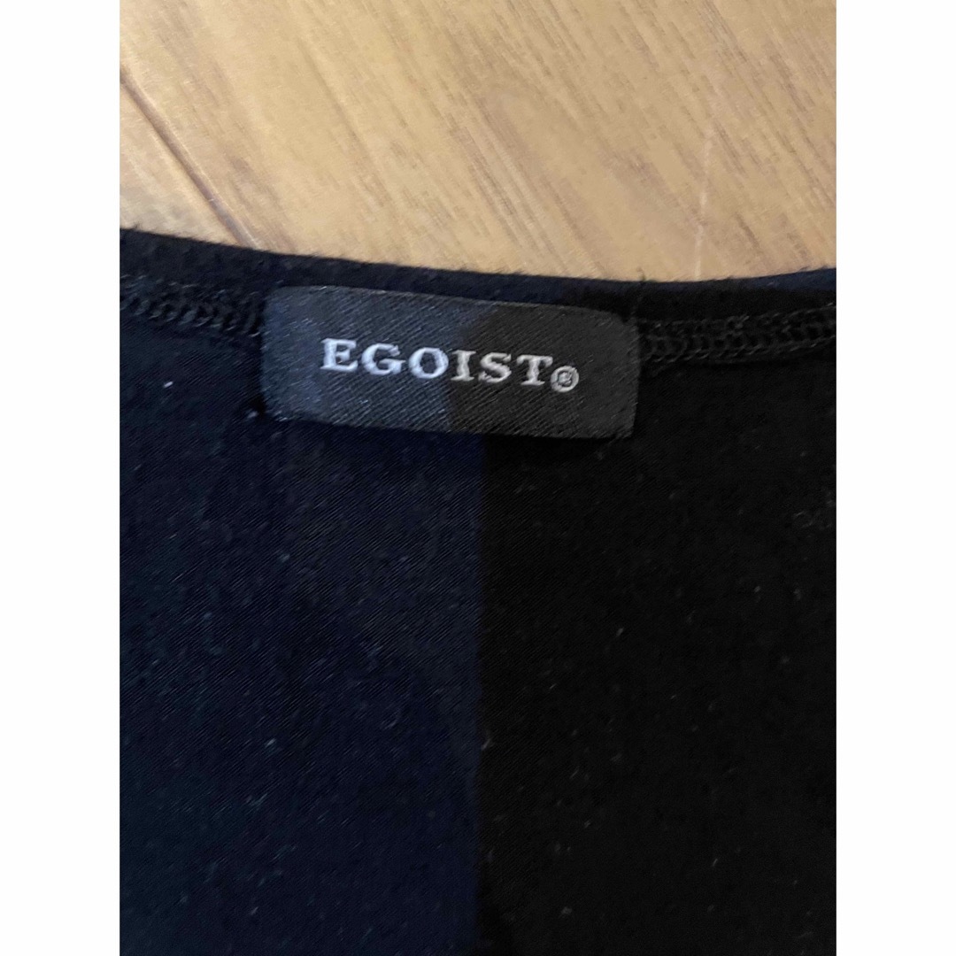 EGOIST(エゴイスト)のエゴイスト　カットソーEGOISTブラックアズールazul レディースのトップス(カットソー(長袖/七分))の商品写真