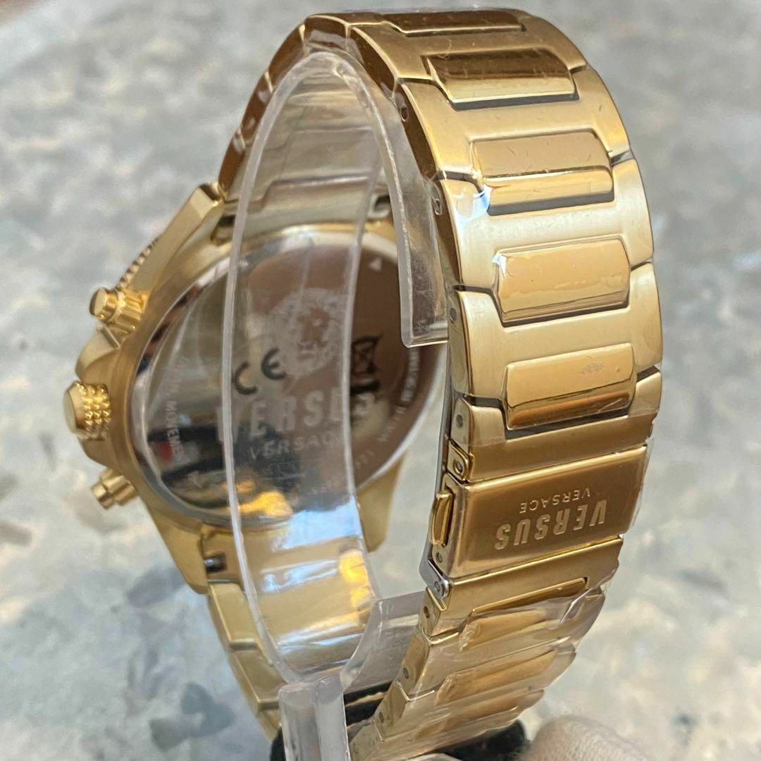 メンズ 腕時計 ヴェルサーチ 高級 男性腕時計 ゴールド×ブラック 海外限定