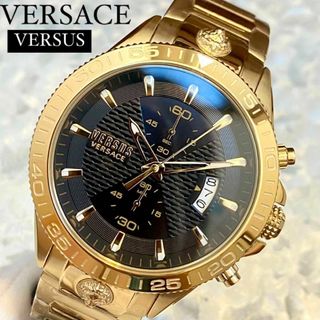 VERSACE - ヴェルサーチ ヴェルサス 正規品 メンズ腕時計 ゴールド ...