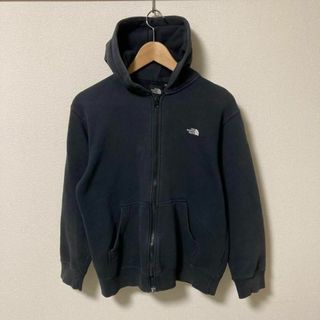 THE NORTH FACE ノースフェイス ワンポイントロゴ パーカー アウトドア フルジップ ネイビー (メンズ M)   O2530