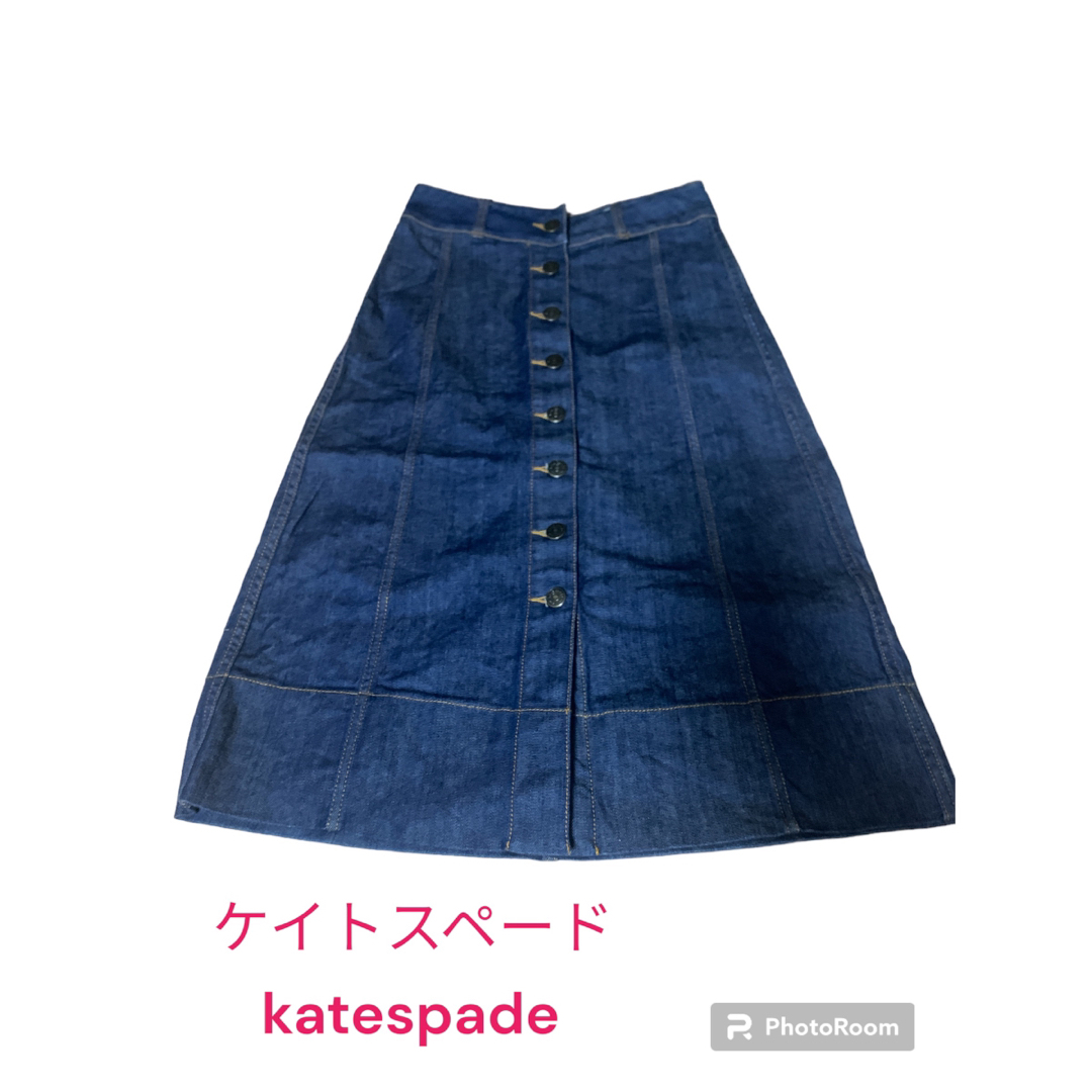 kate spade new york(ケイトスペードニューヨーク)のケイトスペード　デニムスカート レディースのスカート(ひざ丈スカート)の商品写真