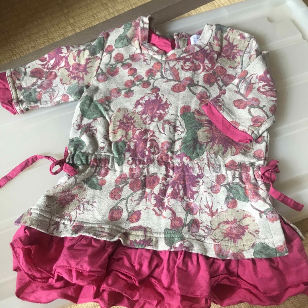 hakka baby(ハッカベビー)のハッカ　ワンピース　90 キッズ/ベビー/マタニティのキッズ服女の子用(90cm~)(ワンピース)の商品写真