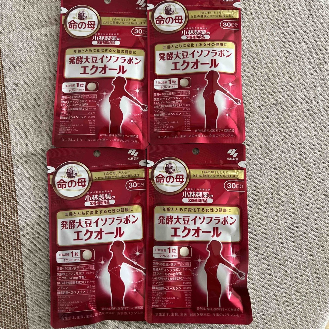 小林製薬 大豆イソフラボンエクオール 30日分×4袋