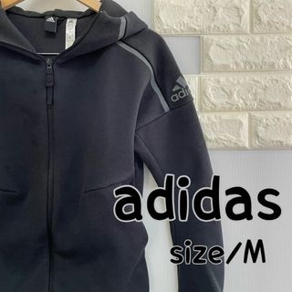 アディダス(adidas)の【値下げ交渉OK】adidas パーカー size/M ブラック(パーカー)