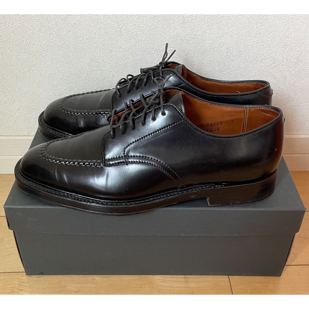 Alden(オールデン)のAlden Uチップ×コードバン ブラック サイズ7.5D 《極美品》 メンズの靴/シューズ(ドレス/ビジネス)の商品写真