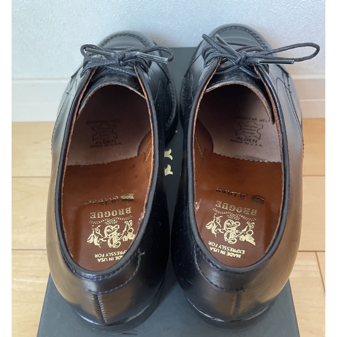 Alden(オールデン)のAlden Uチップ×コードバン ブラック サイズ7.5D 《極美品》 メンズの靴/シューズ(ドレス/ビジネス)の商品写真