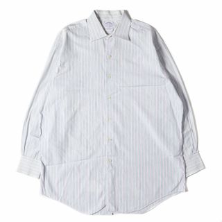 ブルックスブラザース(Brooks Brothers)のBROOKS BROTHERS ブルックスブラザーズ シャツ サイズ:16 1/2 マルチストライプ フォーマル ドレス シャツ エジプト綿 USA製 ホワイト マルチカラー 90s - 00s トップス カジュアルシャツ 長袖 【メンズ】【中古】(シャツ)