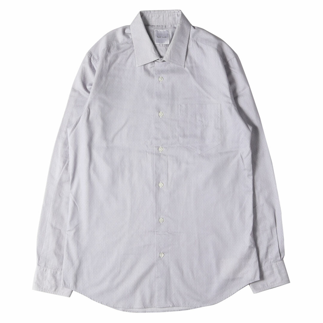 Paul Smith ポールスミス シャツ サイズ:L ドビードット フォーマル ドレス シャツ DOBBY DOT DRESS SHIRT 283214 800PA 18AW 長袖 コンバーチブルカフス グレー 日本製 トップス カジュアルシャツ 【メンズ】【美品】のサムネイル