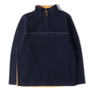 ノーティカ(NAUTICA)のNautica ノーティカ 90s エンボスロゴ ハーフジップ プルオーバー フリース ジャケット 90年代 NAUTICA JEANS ネイビー イエロー ホワイト XL アウター ブルゾン 古着【メンズ】【中古】(その他)