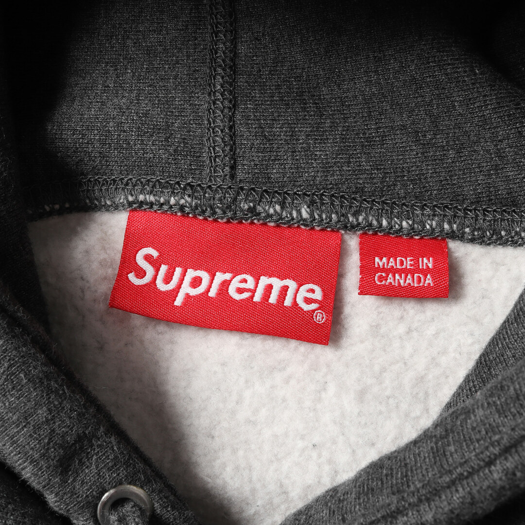 Supreme シュプリーム パーカー サイズ:S 21AW ボックスロゴ スウェット パーカー Box Logo Hooded Sweatshirt チャコール トップス フーディー スウェットシャツ【メンズ】【美品】