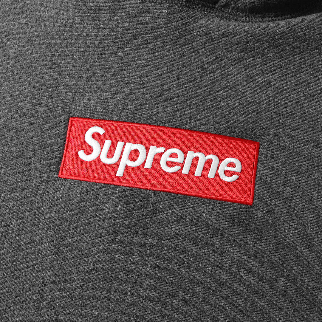 Supreme シュプリーム パーカー サイズ:S 21AW ボックスロゴ スウェット パーカー Box Logo Hooded Sweatshirt チャコール トップス フーディー スウェットシャツ【メンズ】【美品】