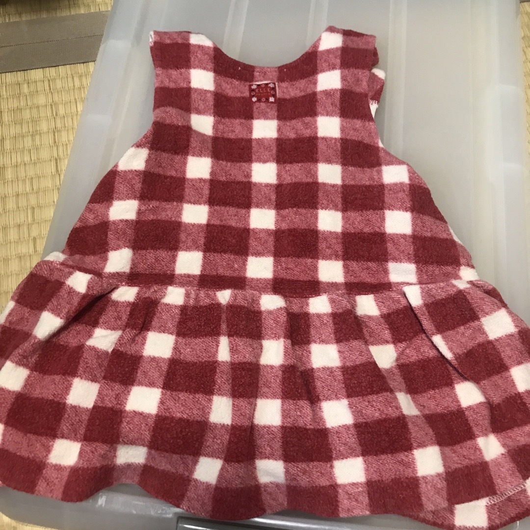 ELLE(エル)のELLE ジャンスカ　95 キッズ/ベビー/マタニティのキッズ服女の子用(90cm~)(ワンピース)の商品写真