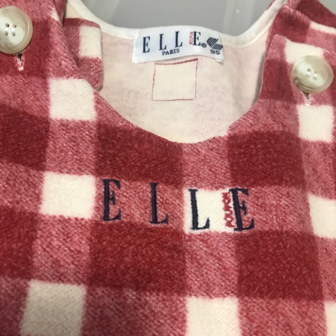 ELLE(エル)のELLE ジャンスカ　95 キッズ/ベビー/マタニティのキッズ服女の子用(90cm~)(ワンピース)の商品写真