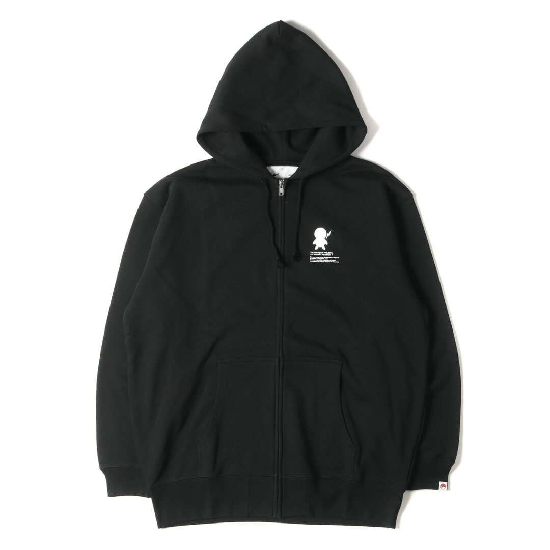 XXLサイズ FRAGMENT FORUM Black ZIP Hoodie