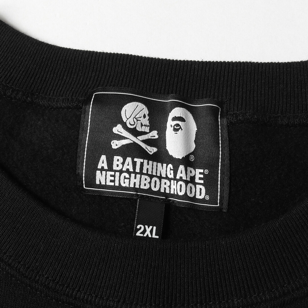 A BATHING APE アベイシングエイプ トレーナー XXL 黒 レア