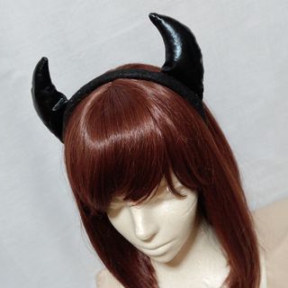 新品 デビル 悪魔 ツノ カチューシャ ネコ耳 猫耳 ハロウィン コスプレ(アクセサリー)