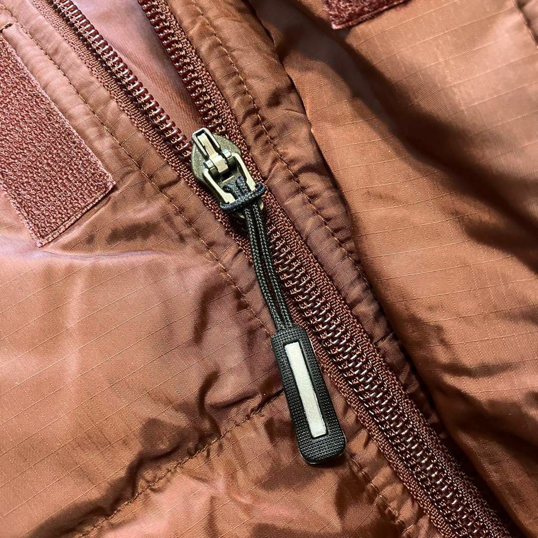 ナイキ 00s NIKE ダウンジャケット y2k バイカラー レンガ L