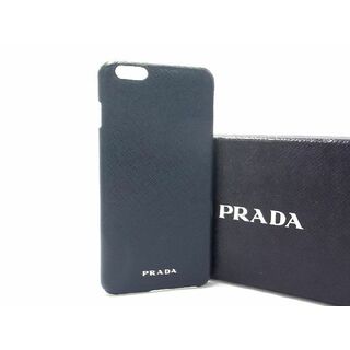 プラダ(PRADA)の■新品同様■ PRADA プラダ サフィアーノレザー iPhone 6Plus対応 アイフォンケース スマホケース ネイビー系 AQ3364 (その他)