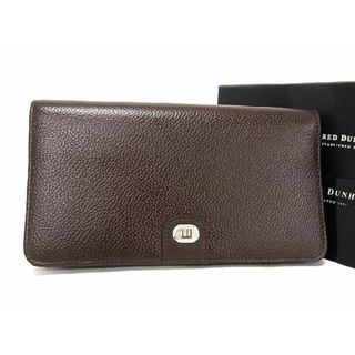 ダンヒル(Dunhill)の■新品同様■ dunhill ダンヒル レザー 二つ折り 長財布 ウォレット メンズ レディース ブラウン系 DA4488(長財布)