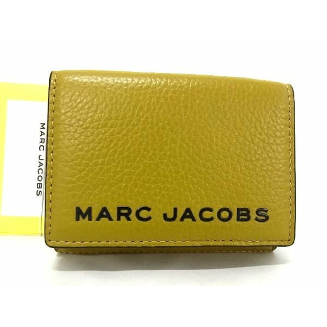 ■新品■未使用■ MARC JACOBS マークジェイコブス M0017065 レザー 三つ折り 財布 ウォレット レディース カーキ系 BE3378
