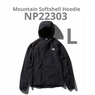 ザノースフェイス(THE NORTH FACE)のノースフェイス　マウンテンソフトシェルフーディ  NP22303 K ブラック(マウンテンパーカー)