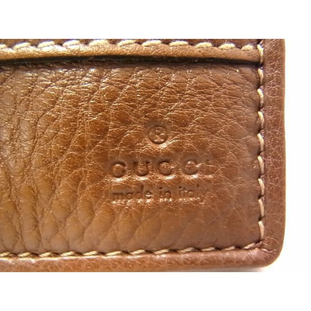 Gucci - □新品□未使用□ GUCCI グッチ レザー 二つ折り 財布