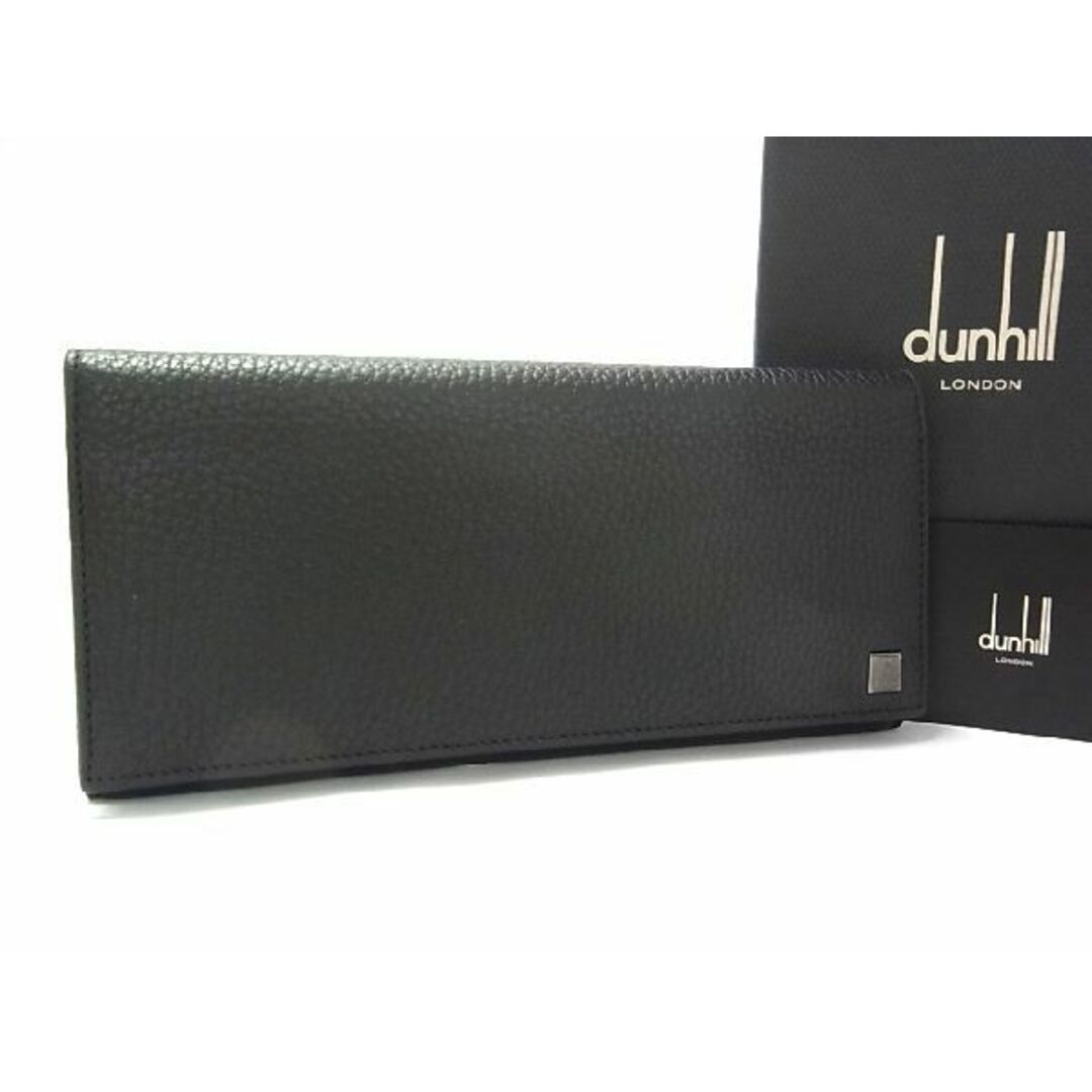 新品未使用 dunhill ダンヒル レザー 二つ折り財布  メンズ ブラック