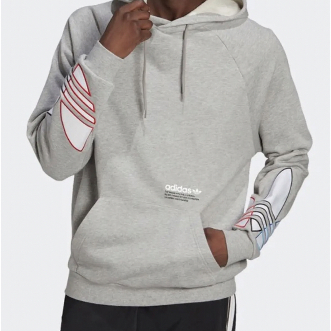 adidas originalsスウェット上下セット ヘザーグレー2XL