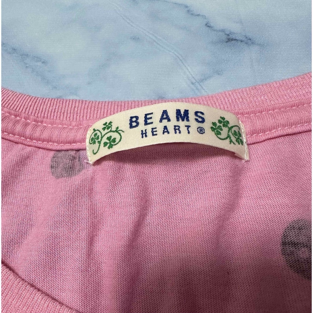 BEAMS(ビームス)のBEAMS HEART  / ドット マリモTシャツ  ／ピンク／レディース レディースのトップス(Tシャツ(半袖/袖なし))の商品写真