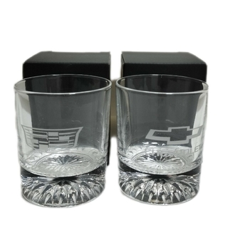 キャデラック(Cadillac)の2点 キャデラック & シボレー ロックグラス ウィスキーグラス ショットグラス(グラス/カップ)