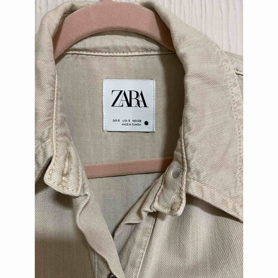 ZARA(ザラ)のZARA デニムオーバーシャツ　S レディースのジャケット/アウター(Gジャン/デニムジャケット)の商品写真