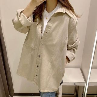 ザラ(ZARA)のZARA デニムオーバーシャツ　S(Gジャン/デニムジャケット)