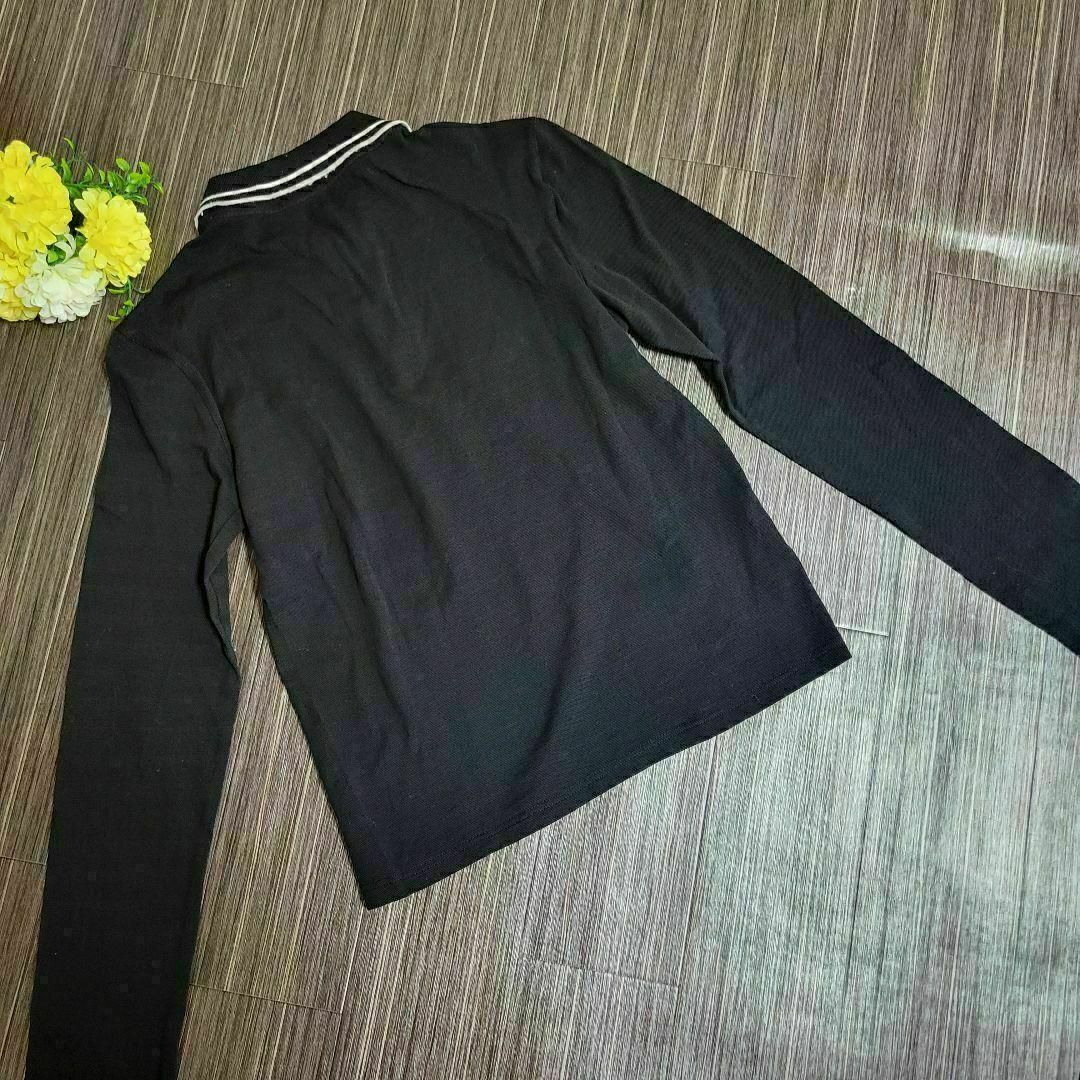 PRADA　ブラック×ホワイト　ポロシャツ　ロングTシャツ　トレーナー