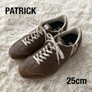 PATRICK　パトリック　レザースニーカー　23cm　ブラウン