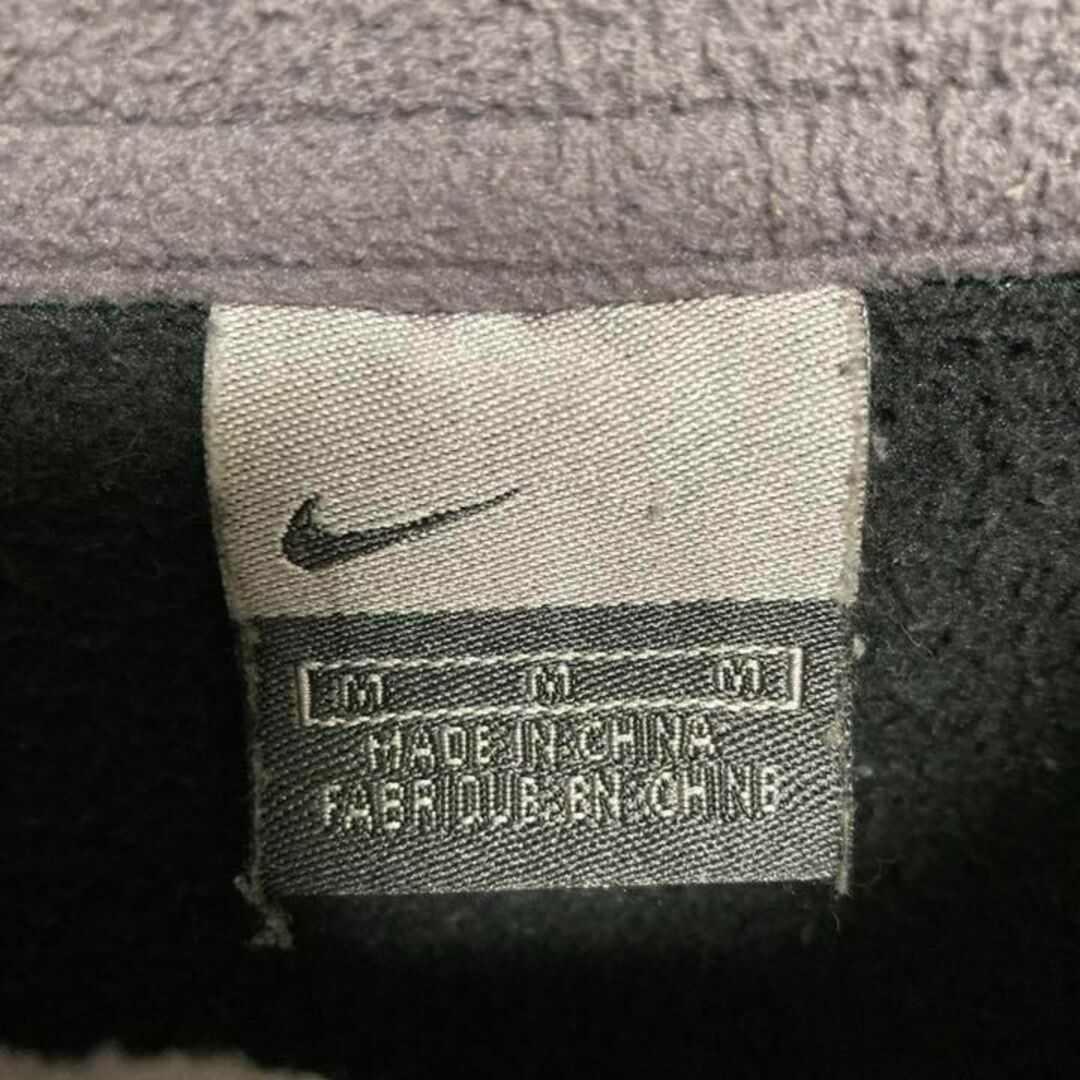 NIKE ナイキ フリースジャケット フルジップ 刺繍 スウォッシュ 黒 L