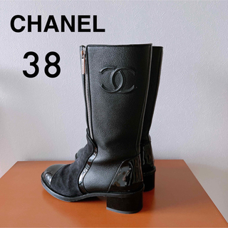 CHANEL ブーツ ブラック 38