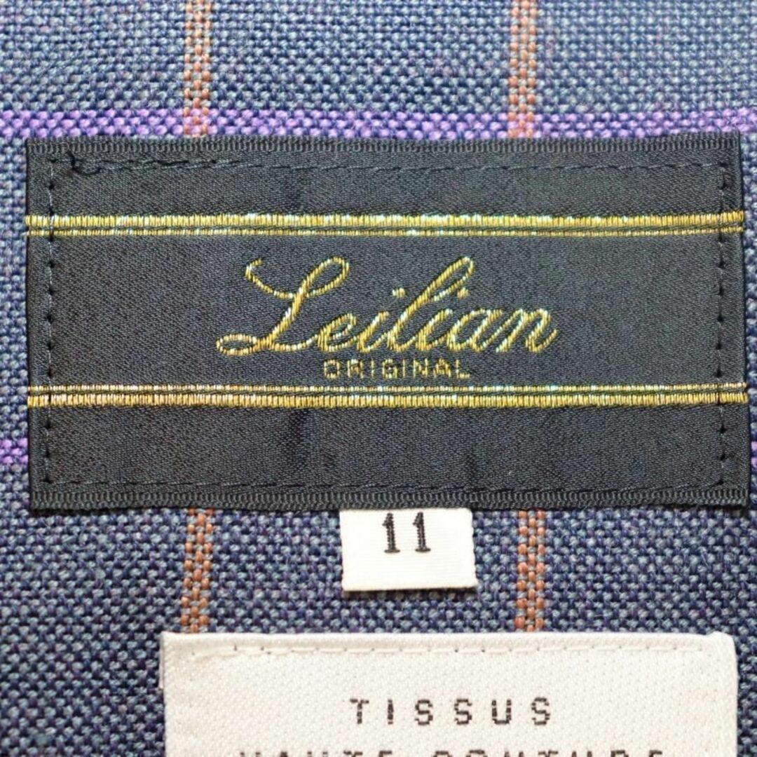 leilian - レリアン スカートセットアップ Lサイズ 紺地 紫×茶色 ...