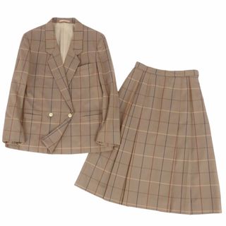 バーバリー(BURBERRY)のVintage バーバリー Burberrys セットアップ スカートスーツ ジャケット スカート アウター レディース 9(M相当) ブラウン(スーツ)