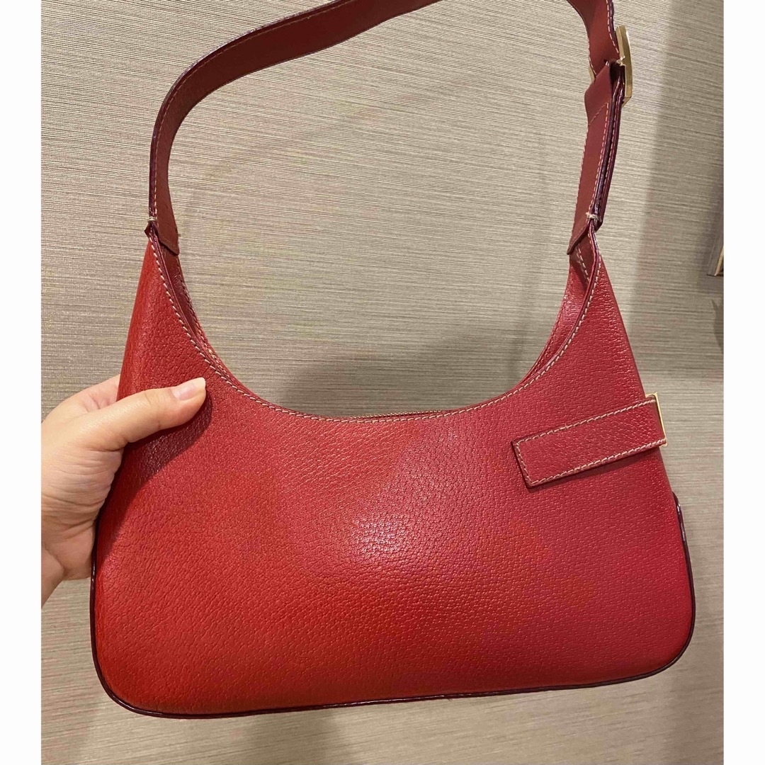 FERRAGAMO サルヴァトーレフェラガモ レッドレザー ワンショルダーバッグ