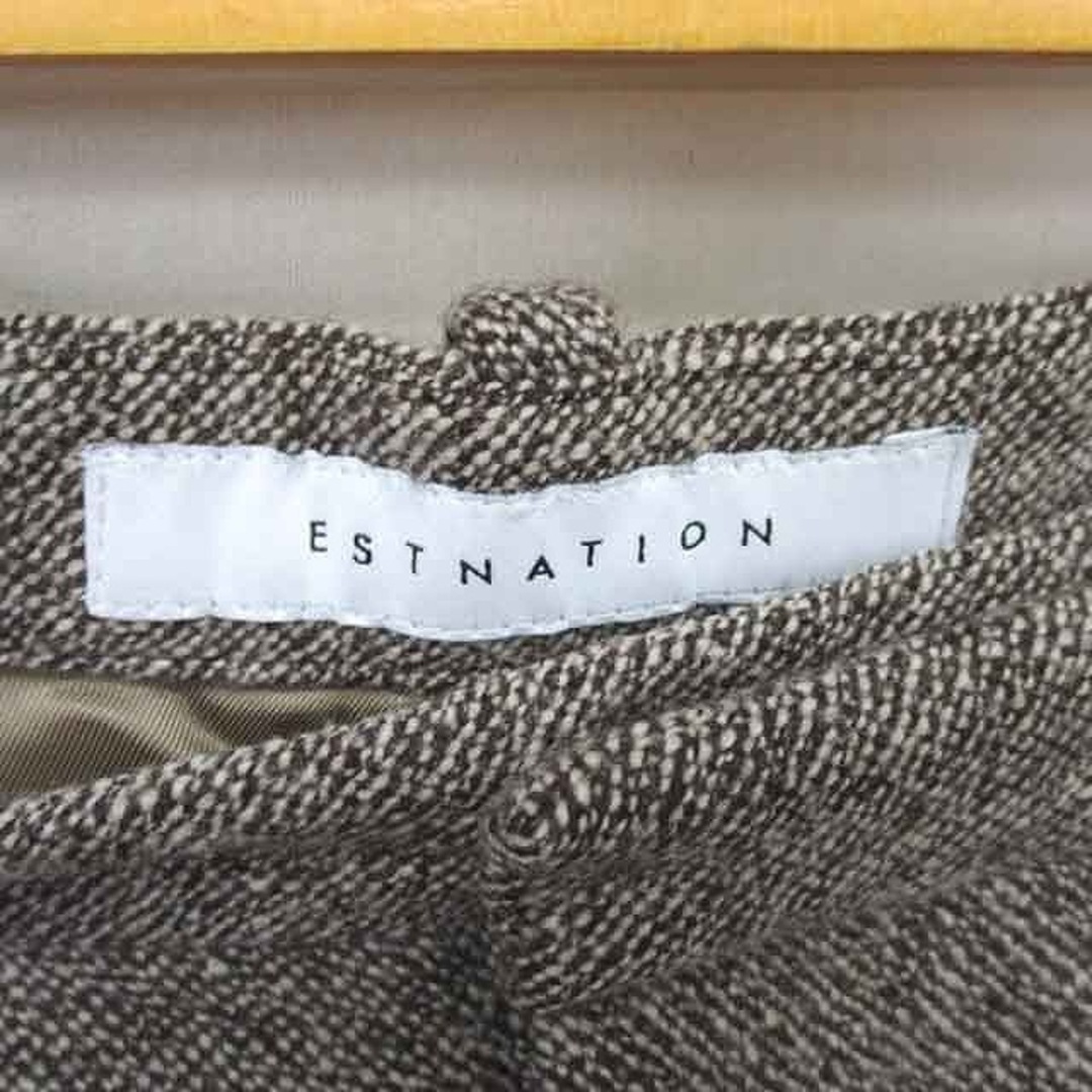 ESTNATION - エストネーション ワイド パンツ センタープレス 厚手