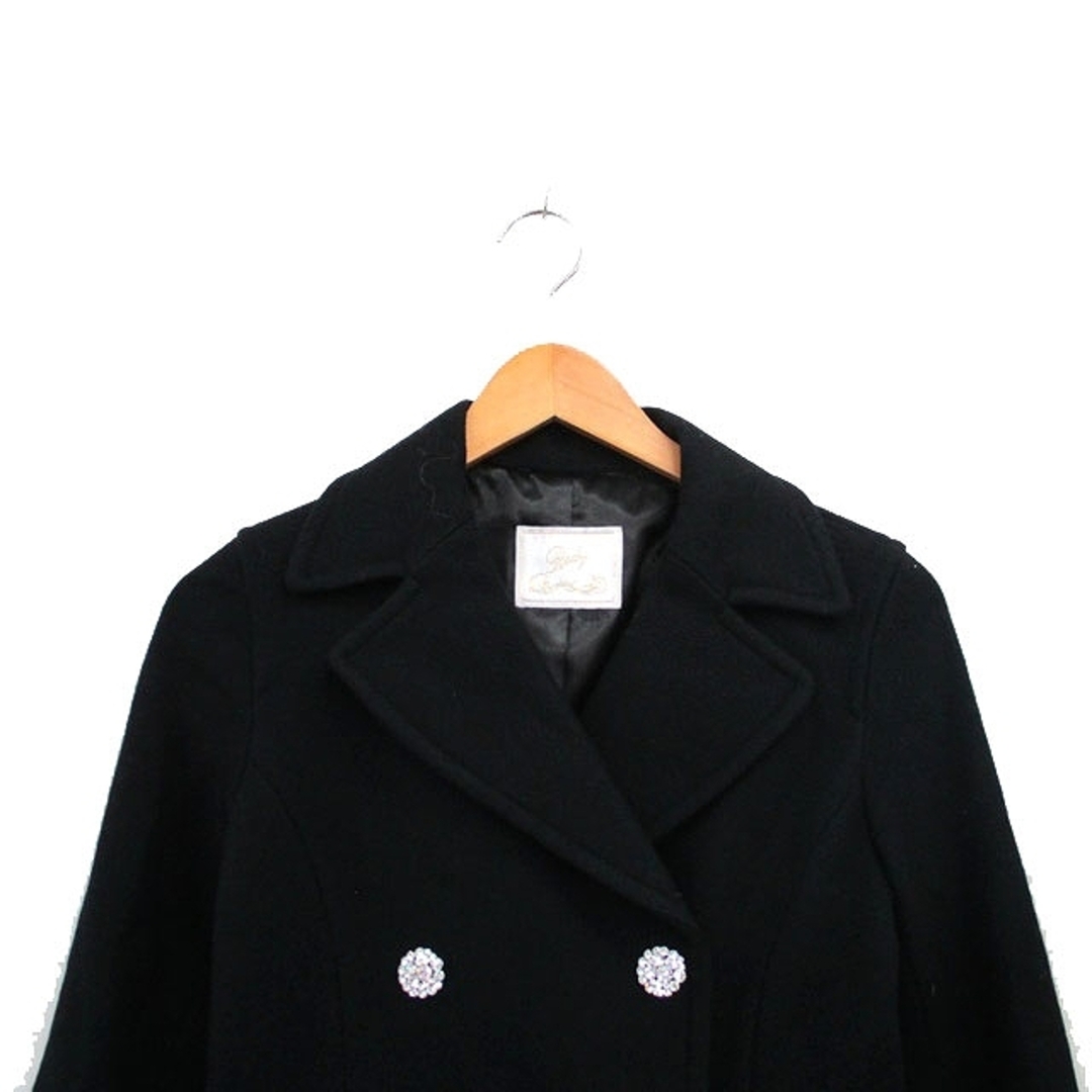 Rady(レディー)のレディ ピー コート アウター ショート ダブル ウール シンプル S ブラック レディースのジャケット/アウター(ピーコート)の商品写真