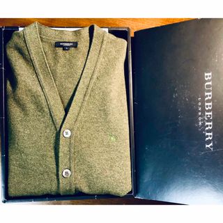 BURBERRY - バーバリーロンドン ウール カーディガン グリーン メンズ