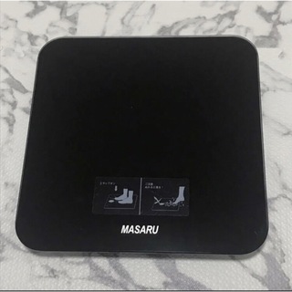 MASARU(マサル) デジタル体重計 黒(体重計)