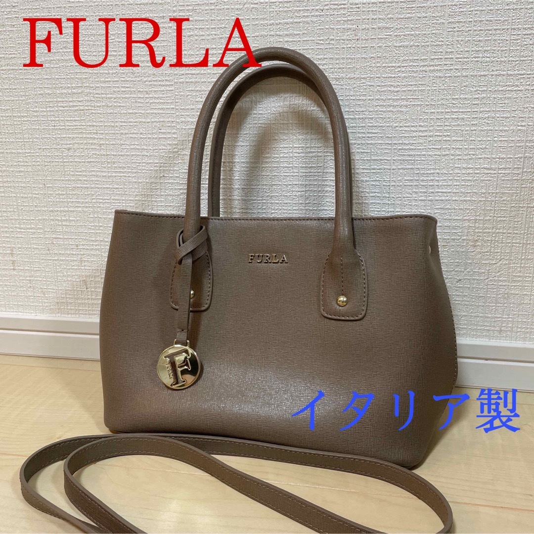 Furla - フルラ 2way ハンドバッグ ショルダーバッグ イタリア製 ...